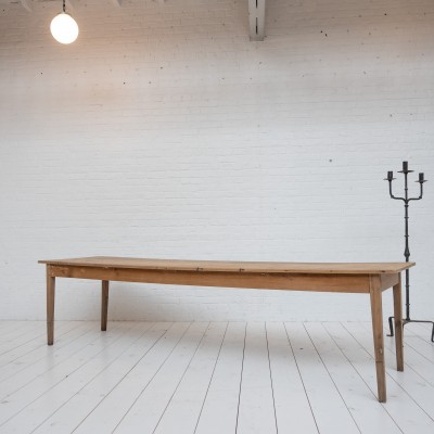 Grande table de ferme en bois, 1930