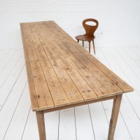 Grande table de ferme en bois, 1930