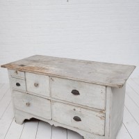 French pine central counter, 1950