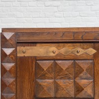 French midcentury brutalist cabinet