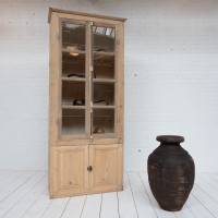 Antique 4-door wooden display cabinet, 1930