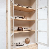 Antique 4-door wooden display cabinet, 1930