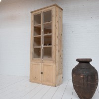 Antique 4-door wooden display cabinet, 1930