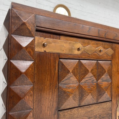 French midcentury brutalist cabinet