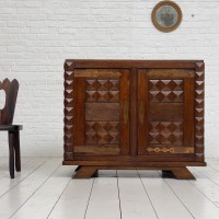 French midcentury brutalist cabinet