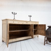 19th-century French rustic wooden buffet