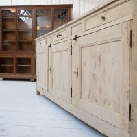 19th-century French rustic wooden buffet