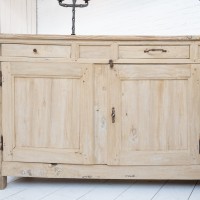 19th-century French rustic wooden buffet