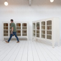 Vitrine en bois début 20ème