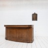 Antique oak pharmacy counter 1930