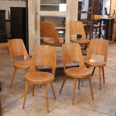 Set of 6 chairs "Baumann" 1960
