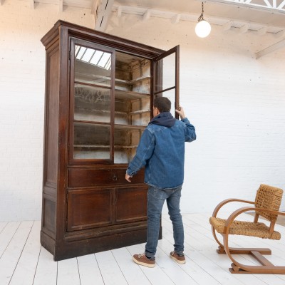 Imposing distillery cabinet, Italy 1900