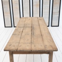 Ancienne table de ferme en chêne, 19ème