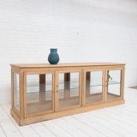 French oak laboratory display cabinet, 1930 (1)