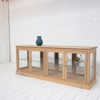 French oak laboratory display cabinet, 1930 (1)