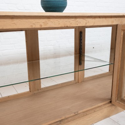 French oak laboratory display cabinet, 1930 (1)