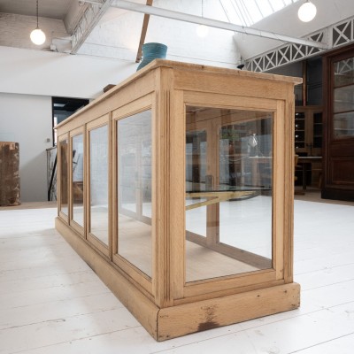 French oak laboratory display cabinet, 1930 (1)