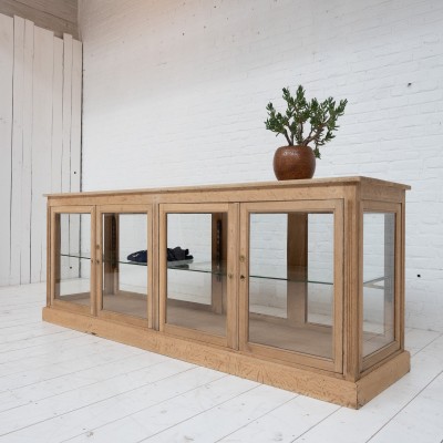 French oak laboratory display cabinet, 1930 (2)