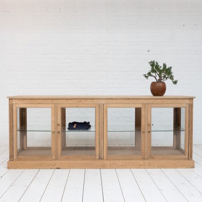 French oak laboratory display cabinet, 1930 (2)