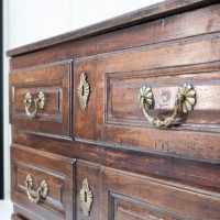 French Louis XVI period walnut chest of drawers, 18th century