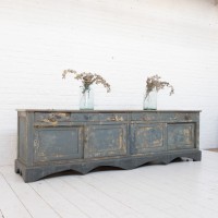 Wooden sideboard with sliding doors, early 20th century