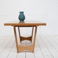 GUILLERME et CHAMBRON oak dining table France circa1960