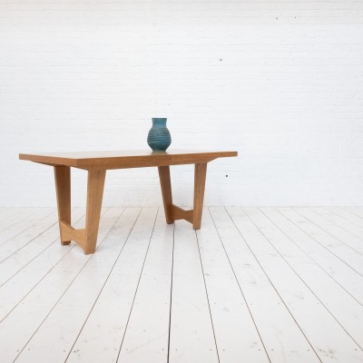 GUILLERME et CHAMBRON oak dining table France circa1960