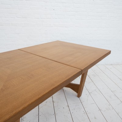 GUILLERME et CHAMBRON oak dining table France circa1960