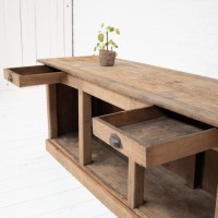 French oak shop counter, early 20th century