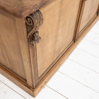 French oak shop counter, early 20th century