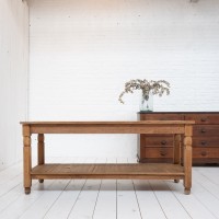 French oak console, 1950