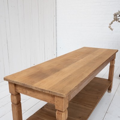 French oak console, 1950