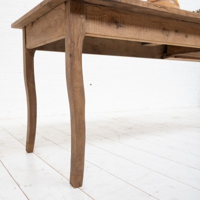 French oak farmhouse table, early 20th century