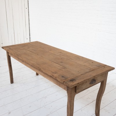 French oak farmhouse table, early 20th century