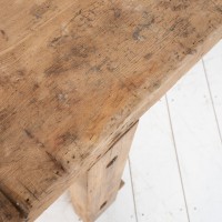 Primitive elm console table, 1900