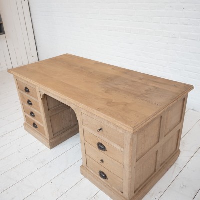 Ancien bureau en chêne, début 20ème