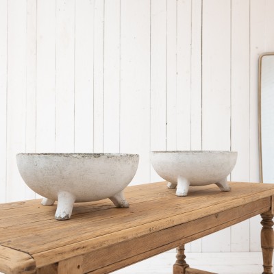 Paire de jardinieres design 1950 par Willy Guhl Bowl