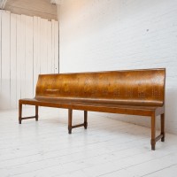 French bentwood brewery bench, 1930