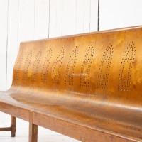 French bentwood brewery bench, 1930