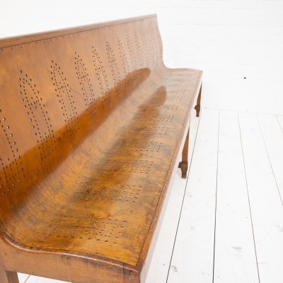 French bentwood brewery bench, 1930