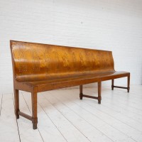 French bentwood brewery bench, 1930