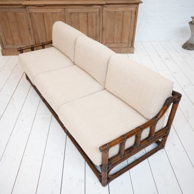 French bamboo sofa, 1960