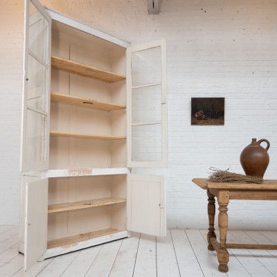 Large 4-door wooden display cabinet, 1930