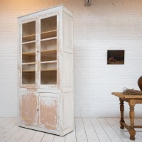 Large 4-door wooden display cabinet, 1930