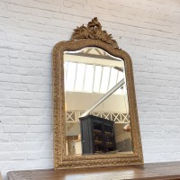 Former gilt mirror with pediment c.1880