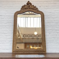 Former gilt mirror with pediment c.1880