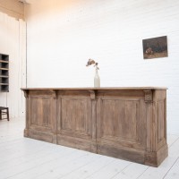 Oak haberdashery counter, early 20th century