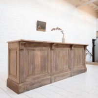 Oak haberdashery counter, early 20th century