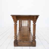 Oak draper's table, late 19th century