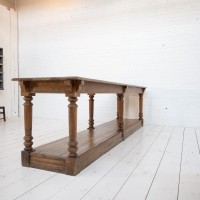 Oak draper's table, late 19th century